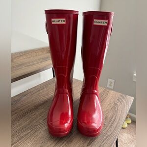Red Hunter Rain Boots
